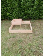 Carrée Potager Modulable en Bois avec 2 modules d'extension