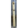 Poteau intermédiaire 2 lisses pour barrière en bois
