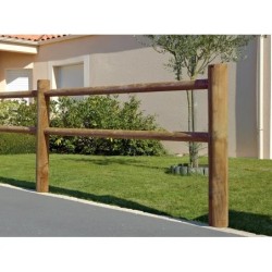 lisse pour barrière en bois de longueur de 2m