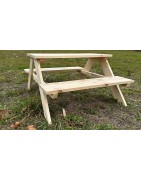 Table de Pique-Nique en bois pour Enfant