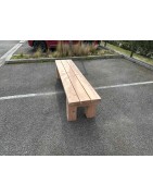 Banc en bois design style massif