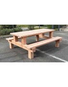 TABLE 6 PLACES en bois DESIGN
