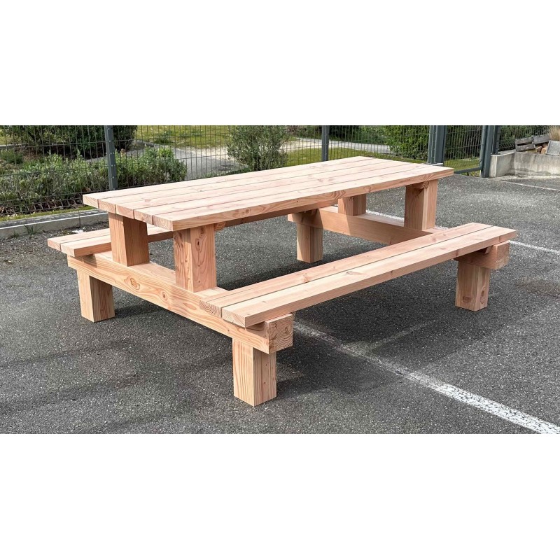 TABLE 6 PLACES en bois DESIGN
