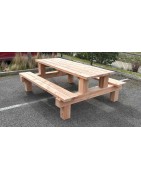 TABLE 6 PLACES en bois DESIGN