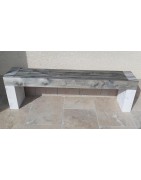 Banc en bois harmonie Noir et Blanc