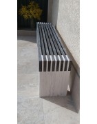 Banc en bois harmonie Noir et Blanc