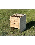 Composteur en bois d'une capacité de 200l