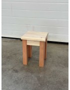 Tabouret enfant en bois naturel- fabrication artisanale Francaise