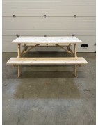 Table de Pique-Nique en bois naturel et léger