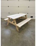 Table de Pique-Nique en bois naturel et léger