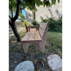 Banc confident en bois naturel