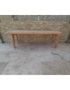 Banc en bois naturel