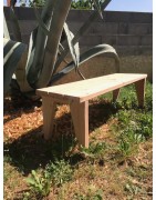 Banc en bois naturel