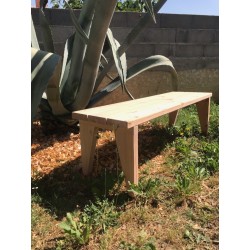 Banc en bois naturel