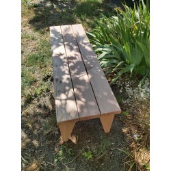 Banc en bois naturel