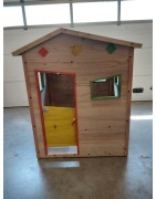 Cabane enfant en bois naturel