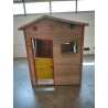 Cabane enfant en bois naturel