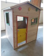 Cabane enfant en bois naturel