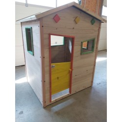 Cabane enfant en bois naturel