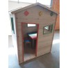 Cabane enfant en bois naturel