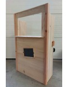Théâtre pliable en bois naturel de 3/4 face