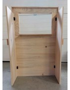 Théâtre pliable en bois naturel de l'arrière