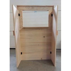 Théâtre pliable en bois naturel de l'arrière