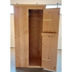 Armoire de jardin en bois naturel robuste