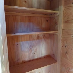 Armoire de jardin en bois naturel robuste