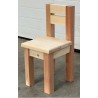Chaise pour enfant en bois naturel- fabrication artisanale Francaise