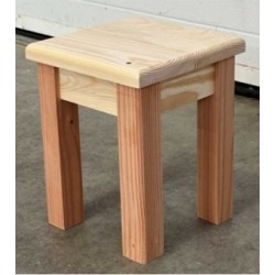 Tabouret enfant en bois naturel- fabrication artisanale Francaise