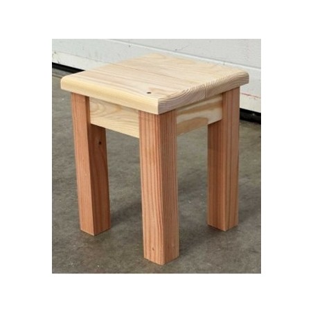 Tabouret enfant en bois naturel- fabrication artisanale Francaise