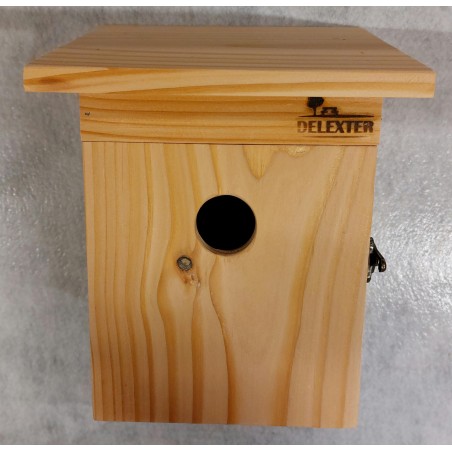 Nichoir pour mésanges en bois naturel avec porte – Abri de nidification