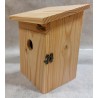 Nichoir pour mésanges en bois naturel avec porte – Abri de nidification