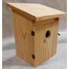 Nichoir pour mésanges en bois naturel avec porte – Abri de nidification