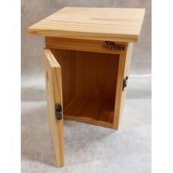 Nichoir pour mésanges en bois naturel avec porte – Abri de nidification