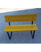 Banc en bois extérieur