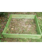Carré potager en bois